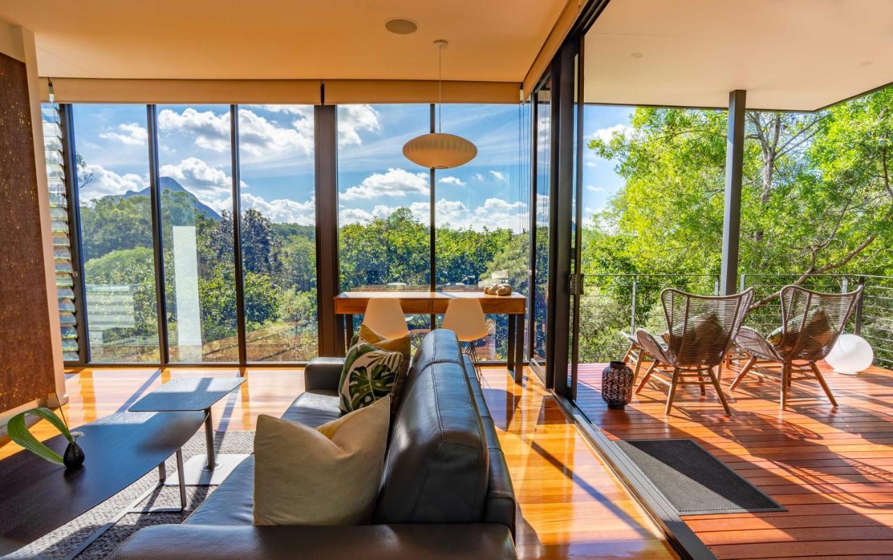 Vidrio en Invernadero Glass House Mountains Exterior foto