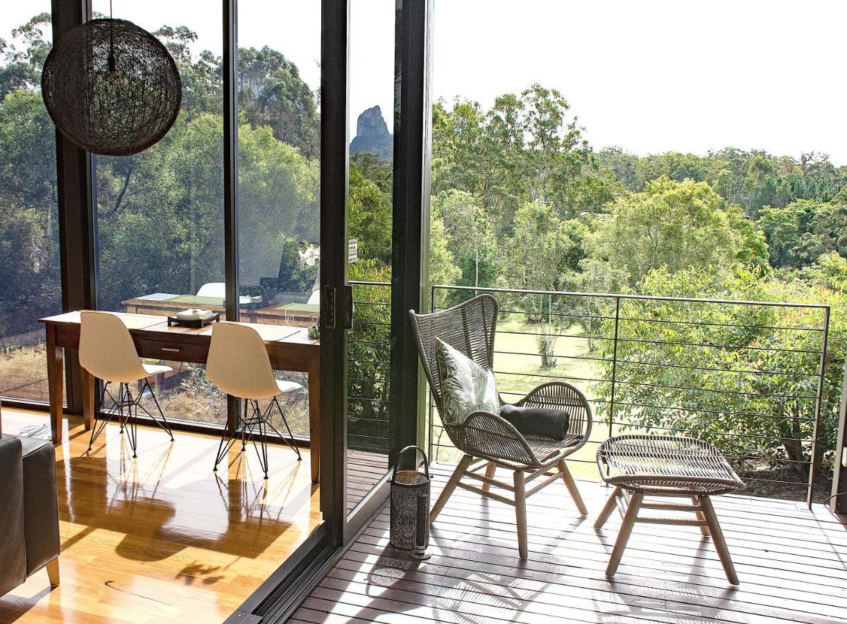 Vidrio en Invernadero Glass House Mountains Exterior foto