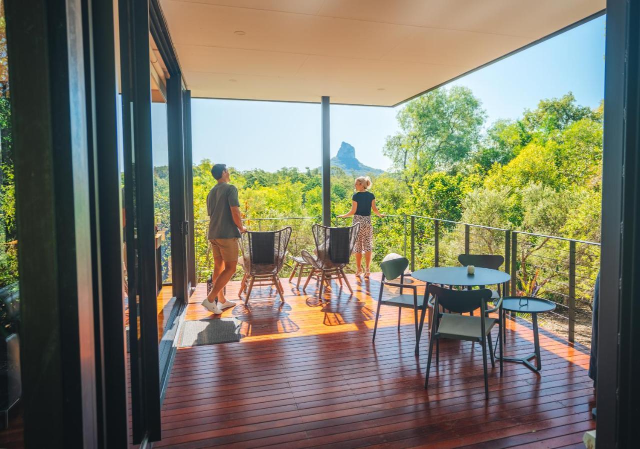 Vidrio en Invernadero Glass House Mountains Exterior foto