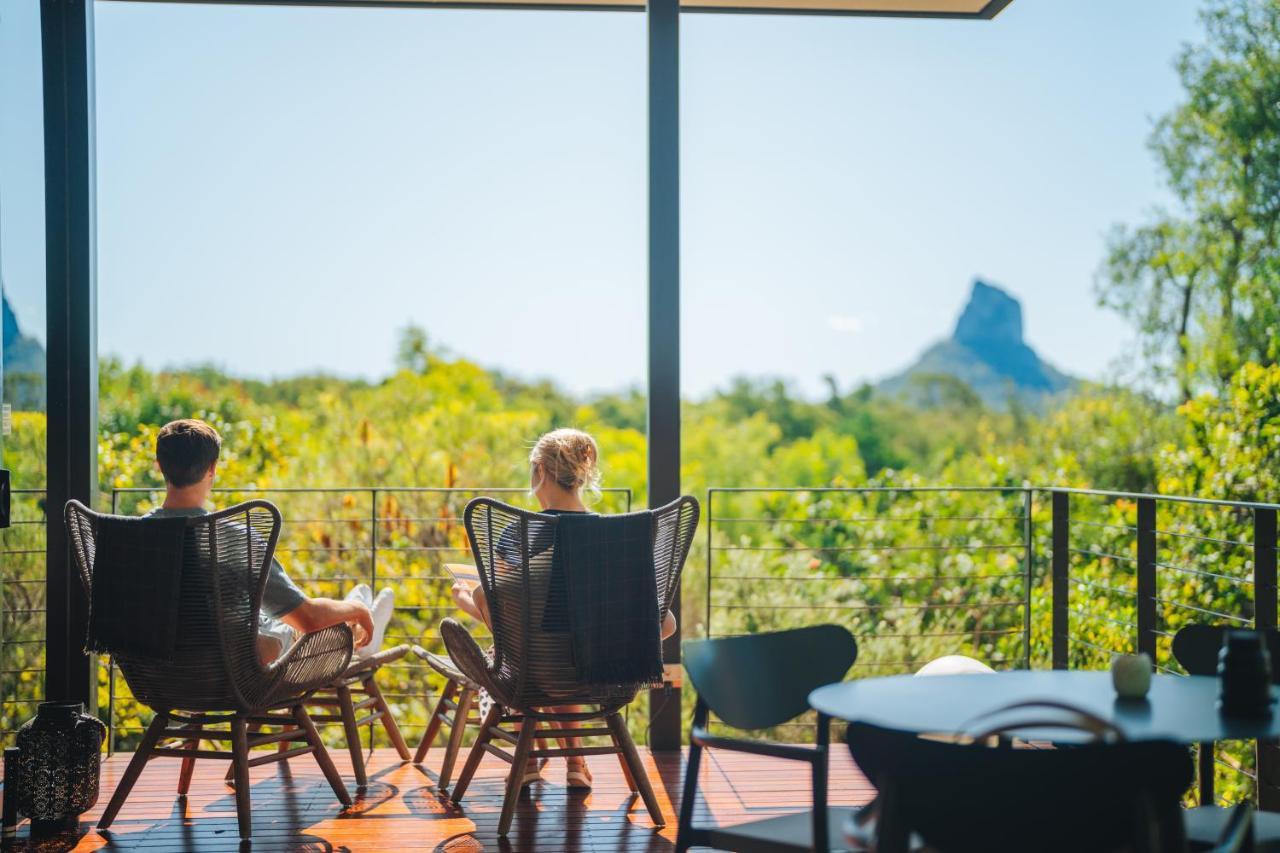 Vidrio en Invernadero Glass House Mountains Exterior foto