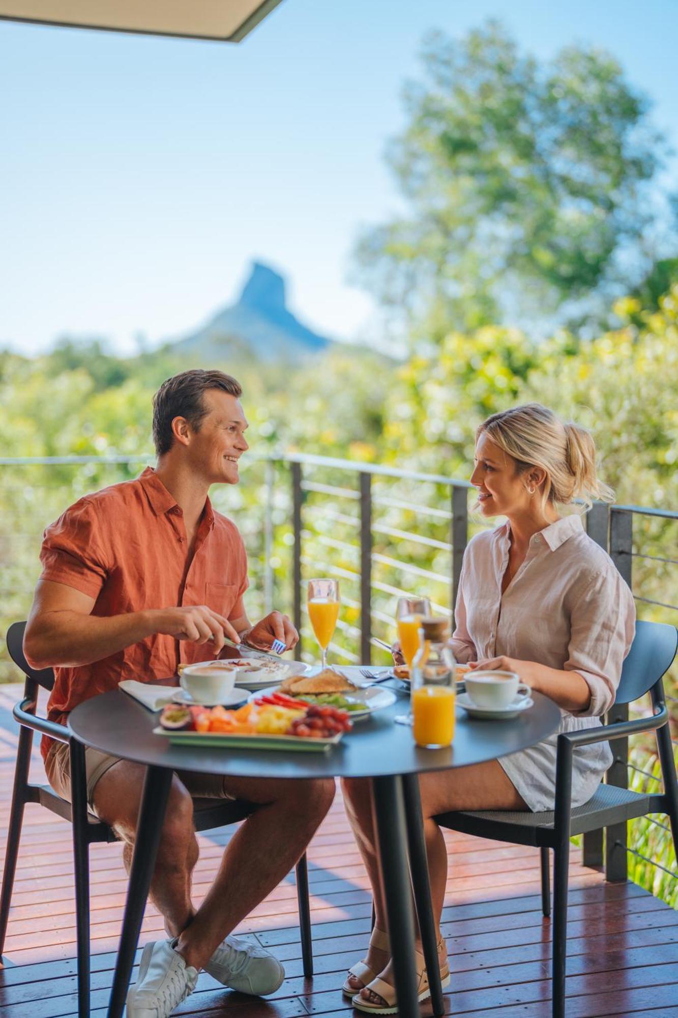 Vidrio en Invernadero Glass House Mountains Exterior foto